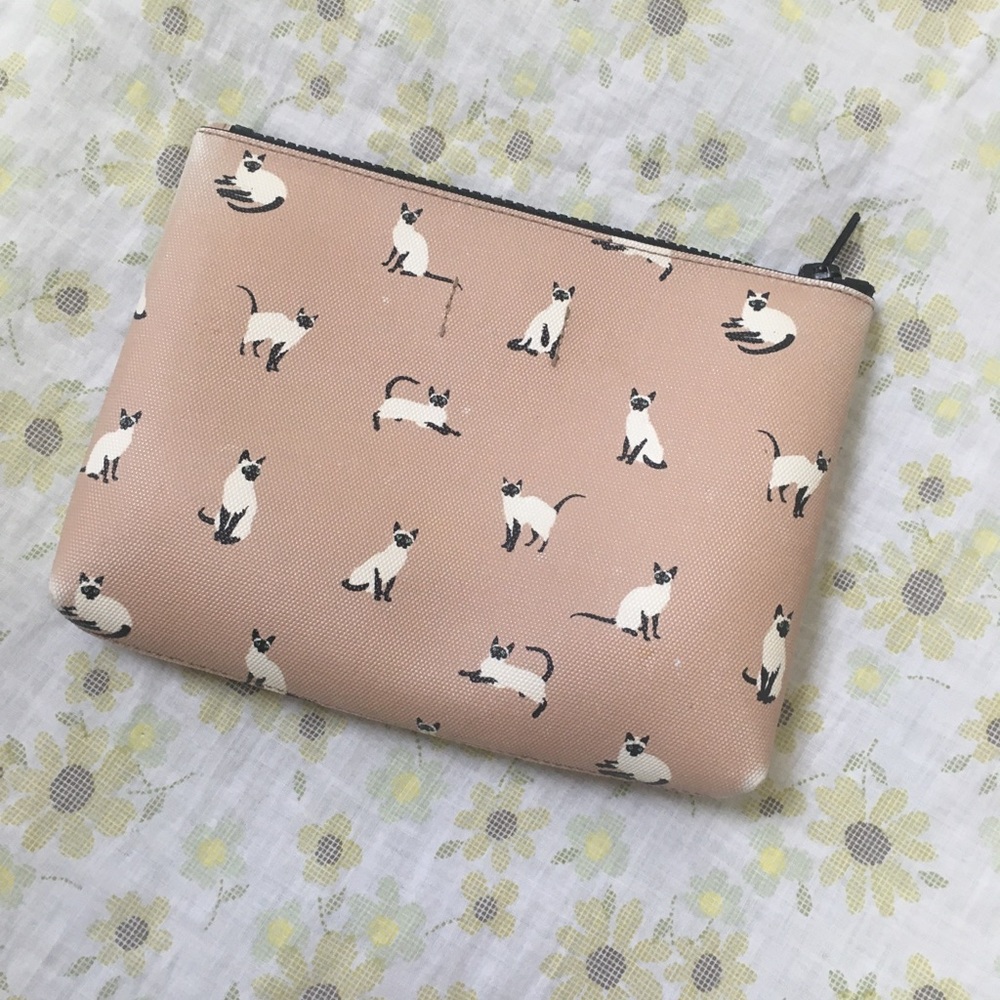 J Crew Siamese Cat Toiletry Bag